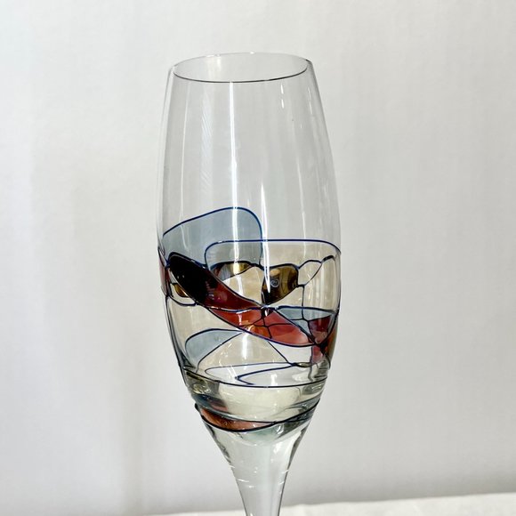 Milano Collection Hand Made Romanian Crystal Milano Champagne Glasses - Picture 2 of 5